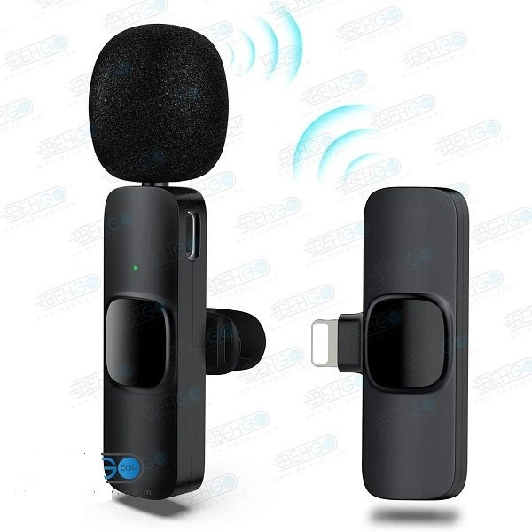 میکروفن یقه ای بی سیم مدل fk-12 Type-C بروفن با تبدیل تایپ سی
