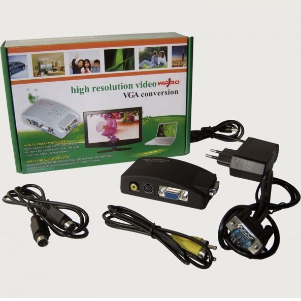 تبدیل AV و S-Video به VGA برند IFORTECH مدل VGA conversion