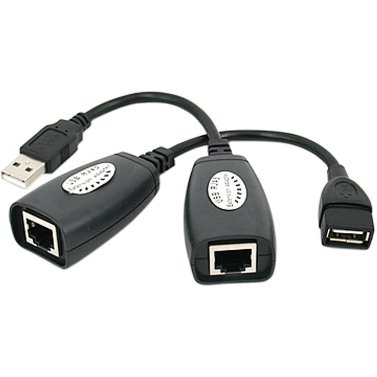 اکستندر افزایش طول USB با کابل شبکه تا 50 متر v-net