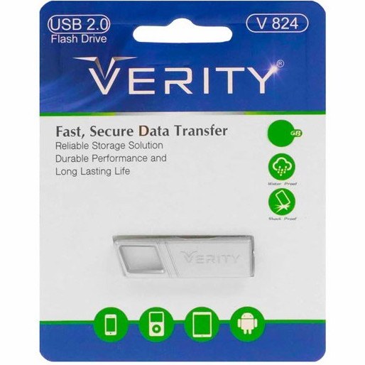 فلش مموری وریتی مدل V824 ظرفیت 16 گیگابایت USB2